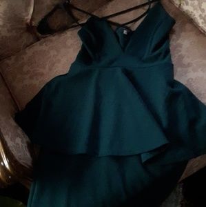 Charlotte Russe V-Plunge Blouse Dress